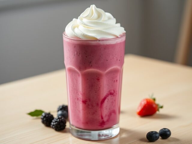 Bosvruchtenshake met yoghurt