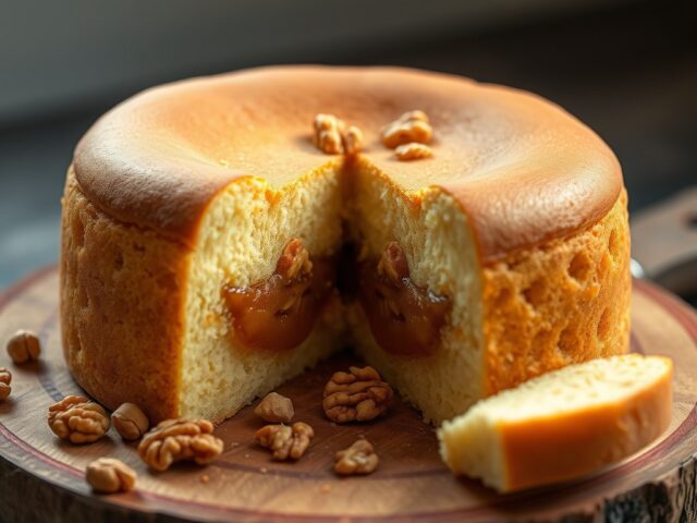 Boterkoek walnoot-caramelvulling