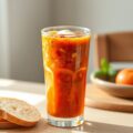 Bouillabaisse geserveerd in een glas (zie opm)