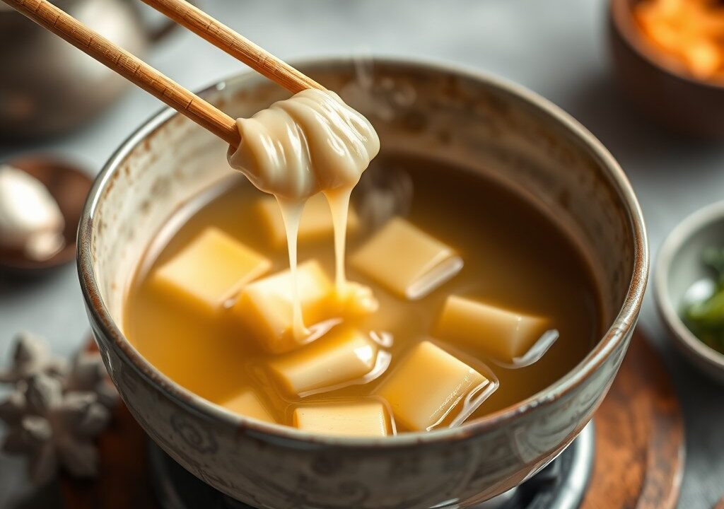 Bouillonfondue aziatisch, AI-gegenereerde illustratie