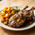 Braadzakrecept met hamlappen en groentemix