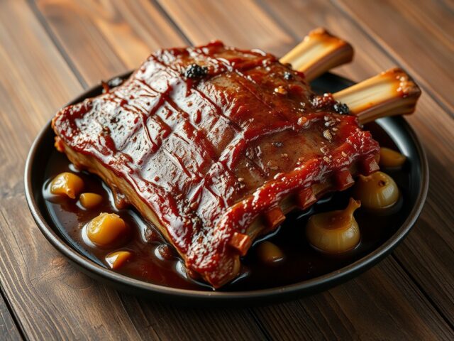 Braai van Varkensrib met Bot-Zwoerd-Spek