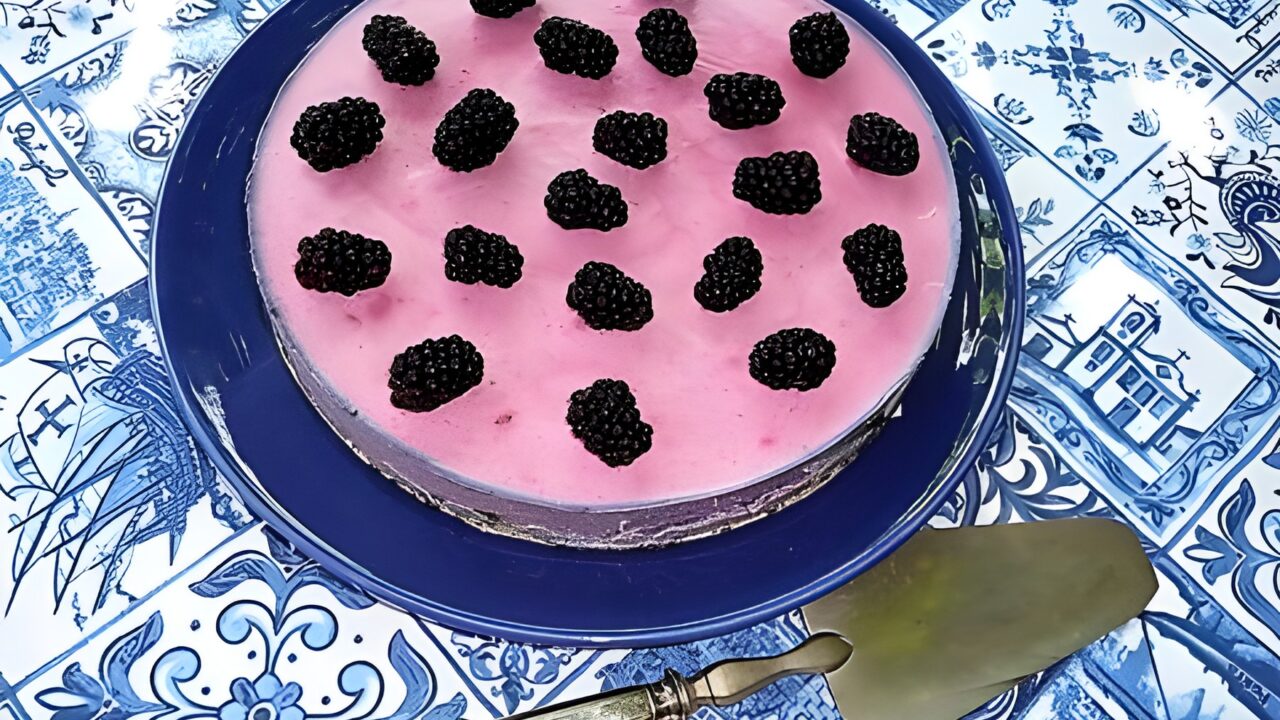 Bramen stracciatella kwarktaart