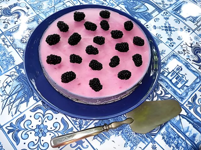 Bramen stracciatella kwarktaart