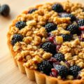 Bramentaart met crumbles