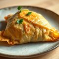 Brik aux Champignons. (Brik met paddestoelenvullin