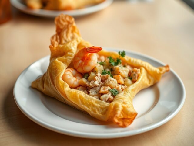 Brik met gamba-tonijnvulling