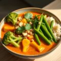 Broccoli in rode Curry