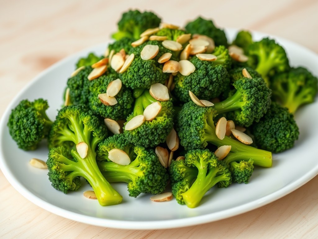 Broccoli met look, AI-gegenereerde illustratie