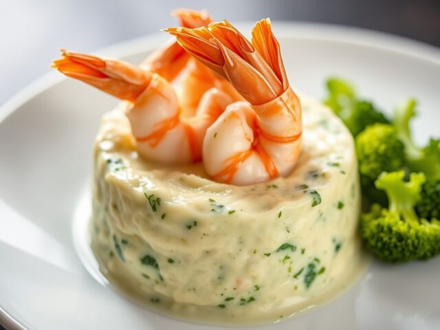 Broccolimousse met Hollandse garnaaltjes