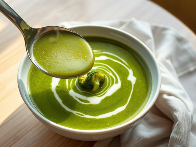 Broccolisoep van stronk