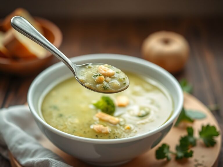 Broccolisoep van stronk
