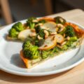 Broccolitaart met peer en cashewnoten