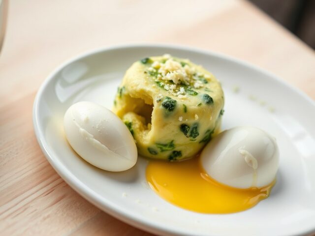 Broccolitimbaaltje met ei