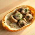 Broodbakje met paddenstoelenragout