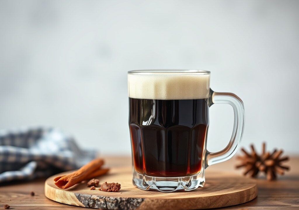 Broodje bruin bier — AI-gegenereerde illustratie