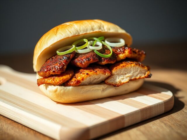 Broodje cajun kipfilet