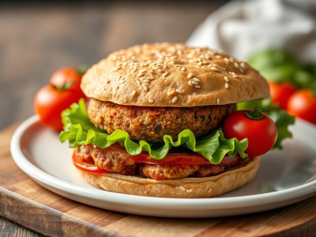 Broodje falafel — AI-gegenereerde illustratie
