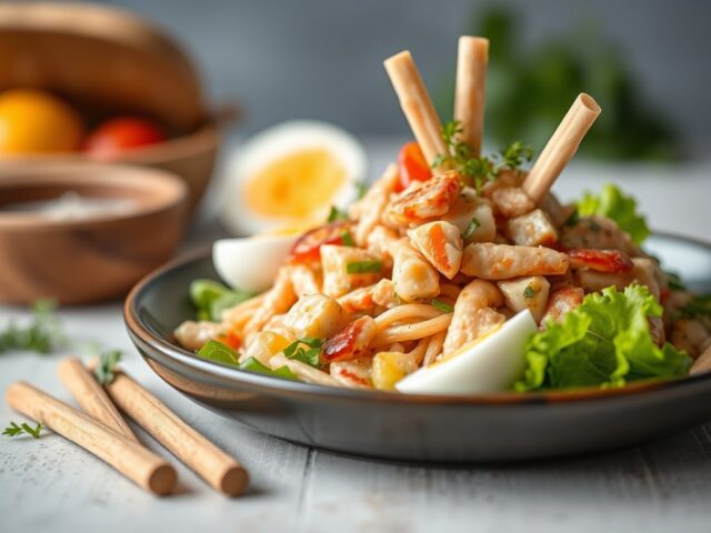 Broodje krabsalade
