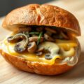 Broodje Leerdammer met champignons
