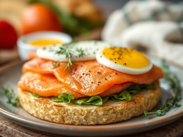 Broodje pikante zalm