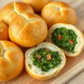 Broodrollen met groentevulling