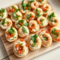 Broodrolletjes met ansjovisboter en kruiden