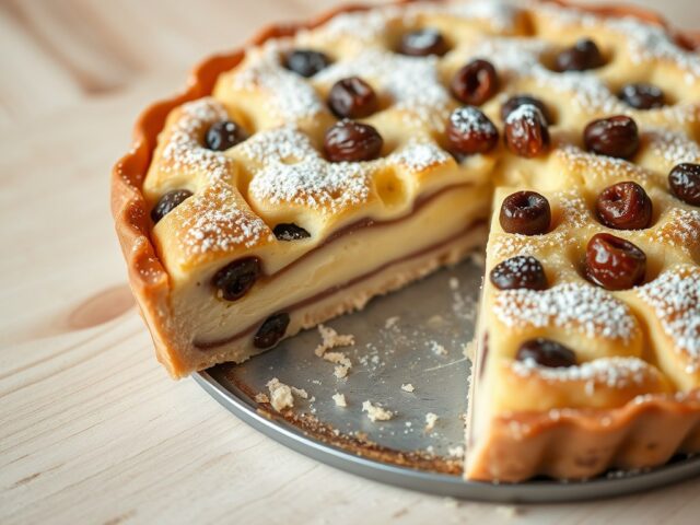 Broodtaartje met speculaaskruiden en rozijnen