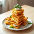 Broodtorentjes met mozzarella