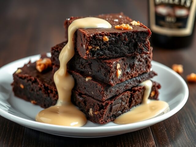 Brownies met Bailyssaus