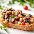 Bruschetta met boontjes en ansjovis