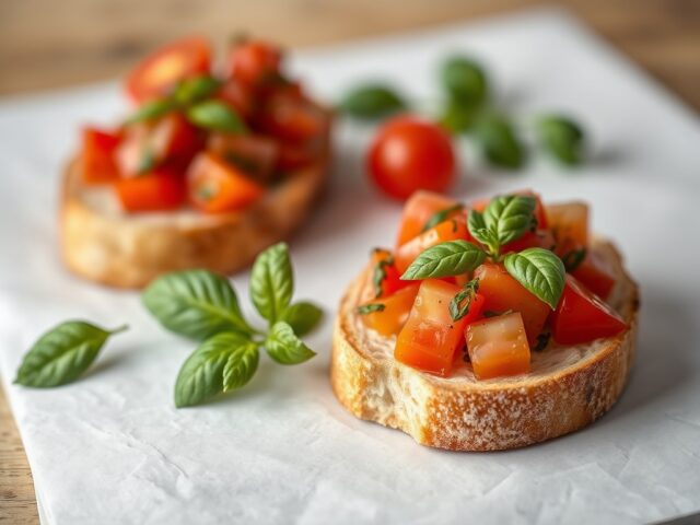 Bruschetta met toscaanse tomatensalade