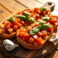 Bruschetta op de barbecue