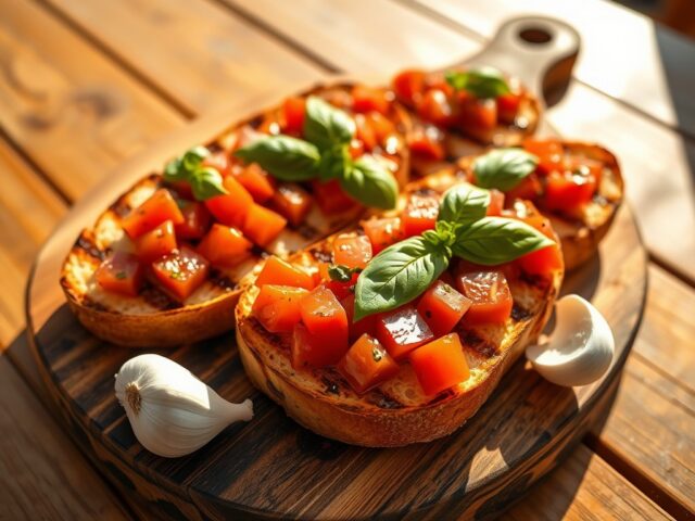 Bruschetta op de barbecue