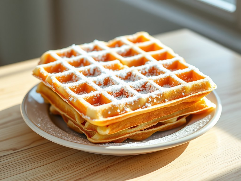 Brusselse wafels, AI-gegenereerde illustratie