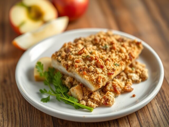 Cajun Crumble Fish — AI-gegenereerde illustratie