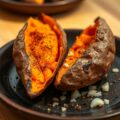 Cajun style baked sweet potatoes