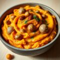 Cajun-wortelstamppot met balletjes