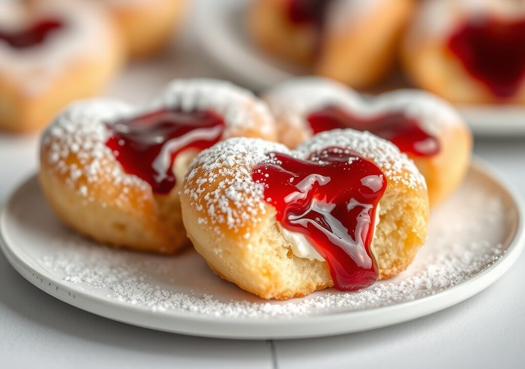 Cake hartjes, AI-gegenereerde illustratie