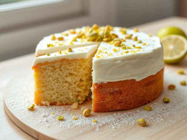 Cake met limoenmascarpone