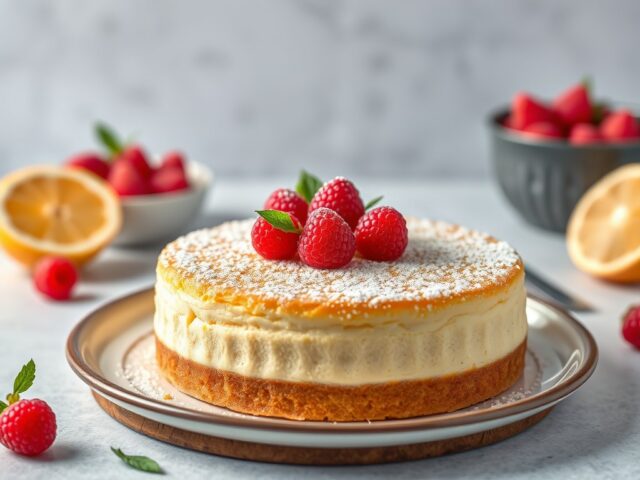 Cake uit de magnetron — AI-gegenereerde illustratie