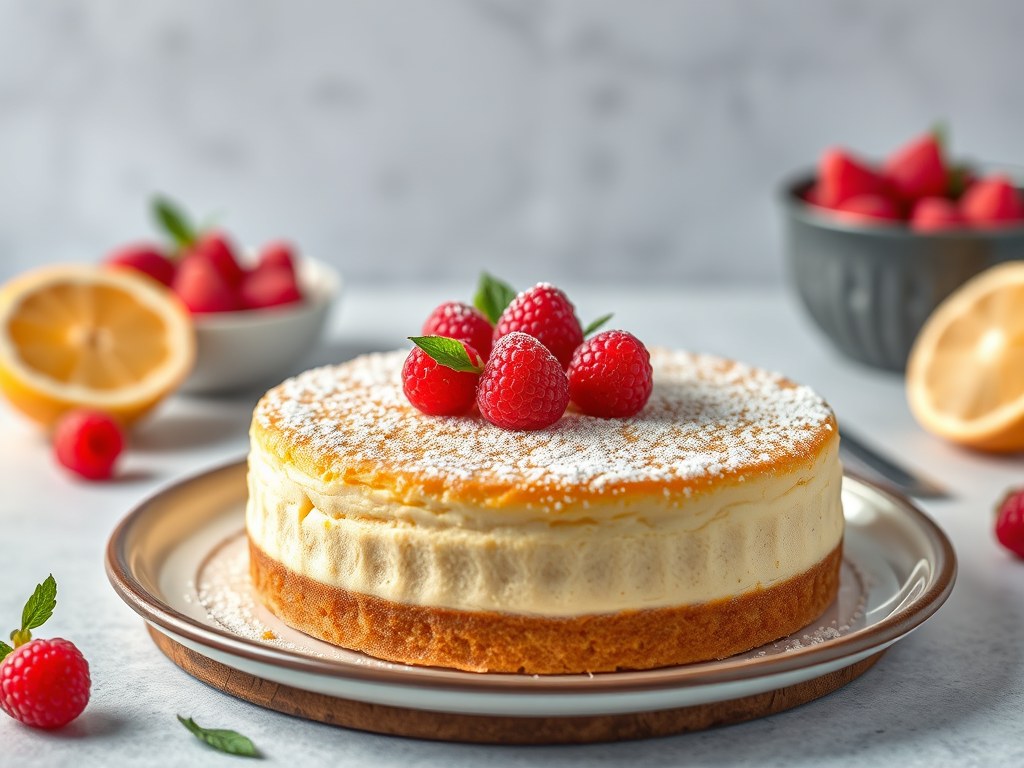 Cake uit de magnetron, AI-gegenereerde illustratie