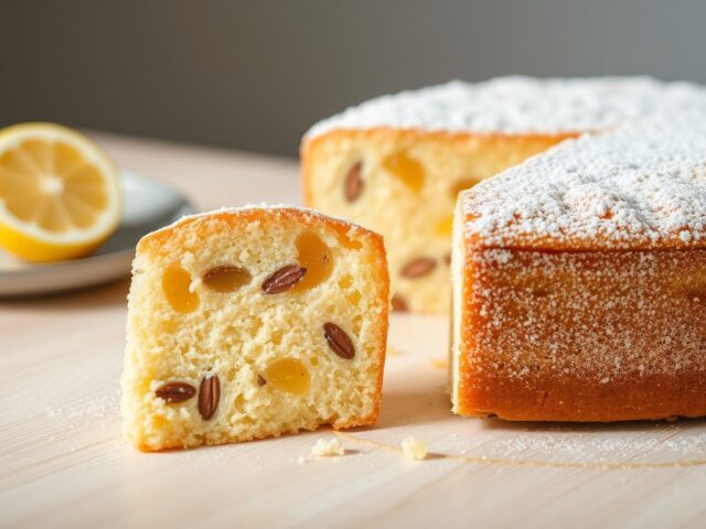 Cake van Citroen en Suikerbonen