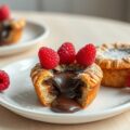 Cakejes met gesmolten chocolade