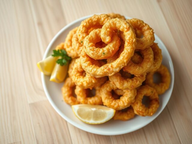Calamares rebozados (in bierbeslag)