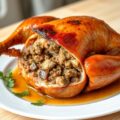 Canard farci à Espagnole