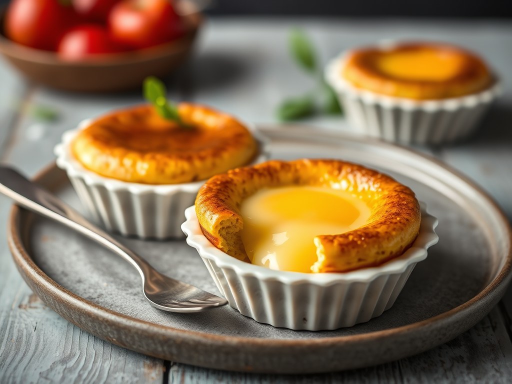 Cannelés de Bordeaux, AI-gegenereerde illustratie