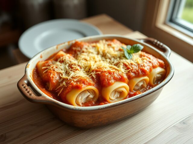 Cannelloni met Ricotta en Kip