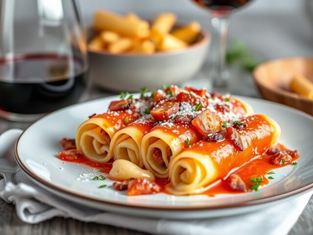 Cannelloni met snijbiet — AI-gegenereerde illustratie