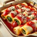 Cannelloni met spinazie en ricotta